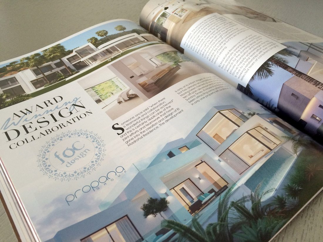 "Award Winning Design Collaboration" - Society Magazine (September 2015)