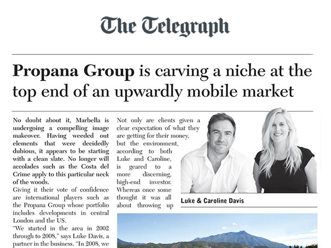"Propana Group is carving a niche at the top end of an upwardly mobile market"